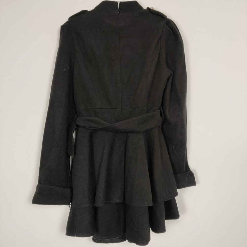 Yuantoufengshang Women's Coat Dress Size S Black Lined Winter Goth Sophisticated - Picture 6 of 10